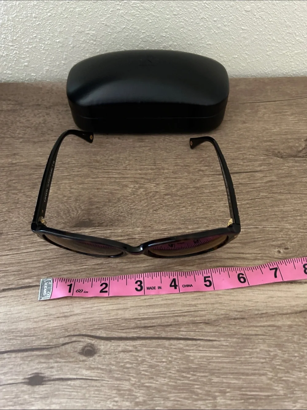 Coach Black Frame Sunglasses with Brown Lenses with Rx